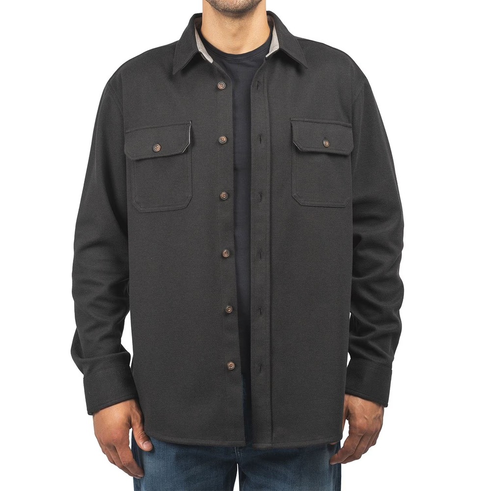 Jachs NY Mens Overshirt Black Button Up Shirt Jacket Size S NWT